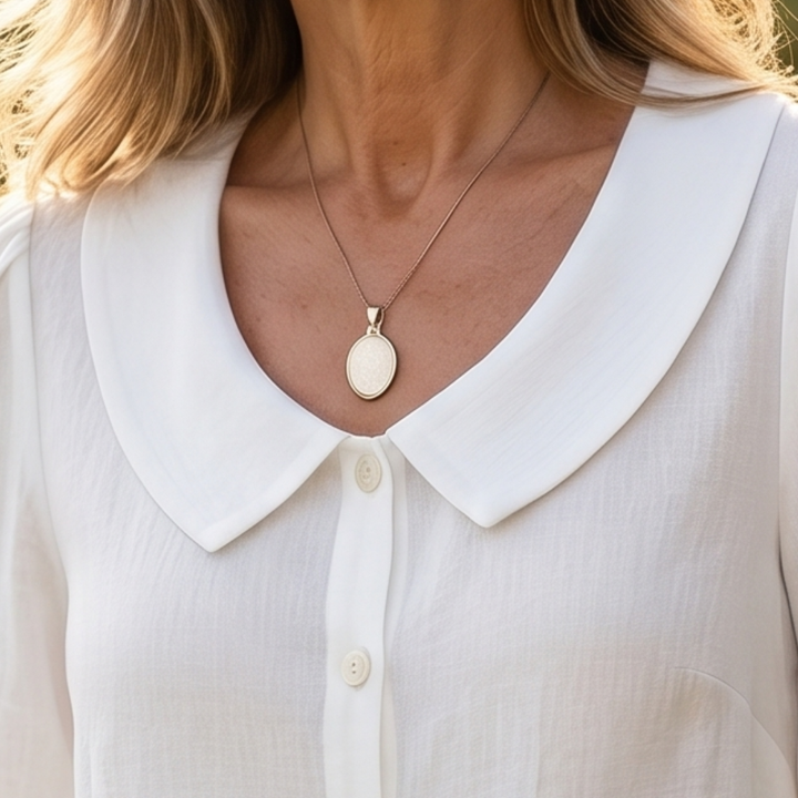 Alessia | Elegante Blusa Leggera in Cotone con Collo Tondo