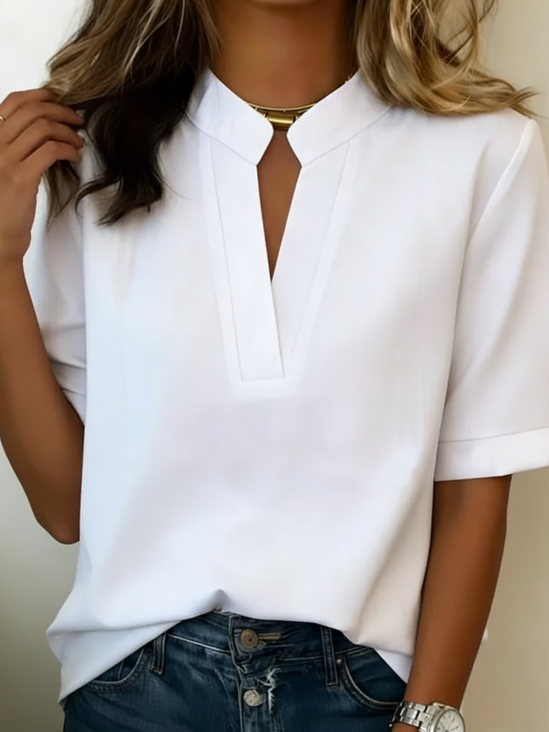 Ciara | Elegante Blusa con Scollo a V