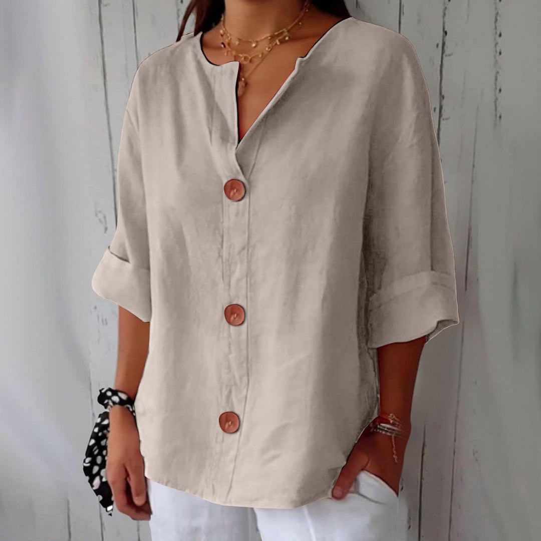Harper | Blusa Leggera con Bottoni