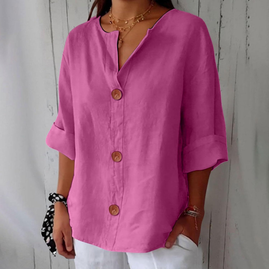 Harper | Blusa Leggera con Bottoni