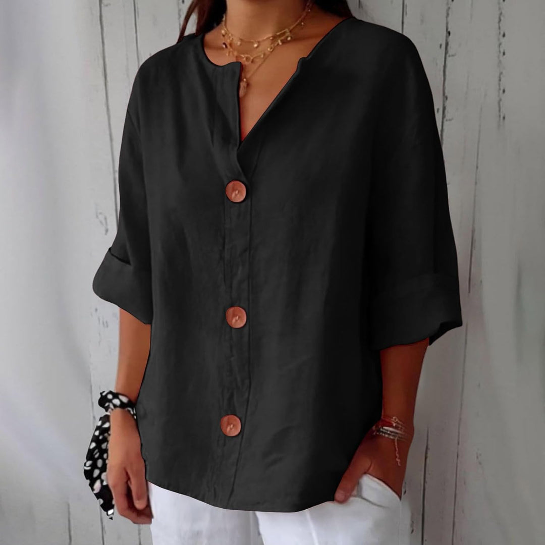 Harper | Blusa Leggera con Bottoni