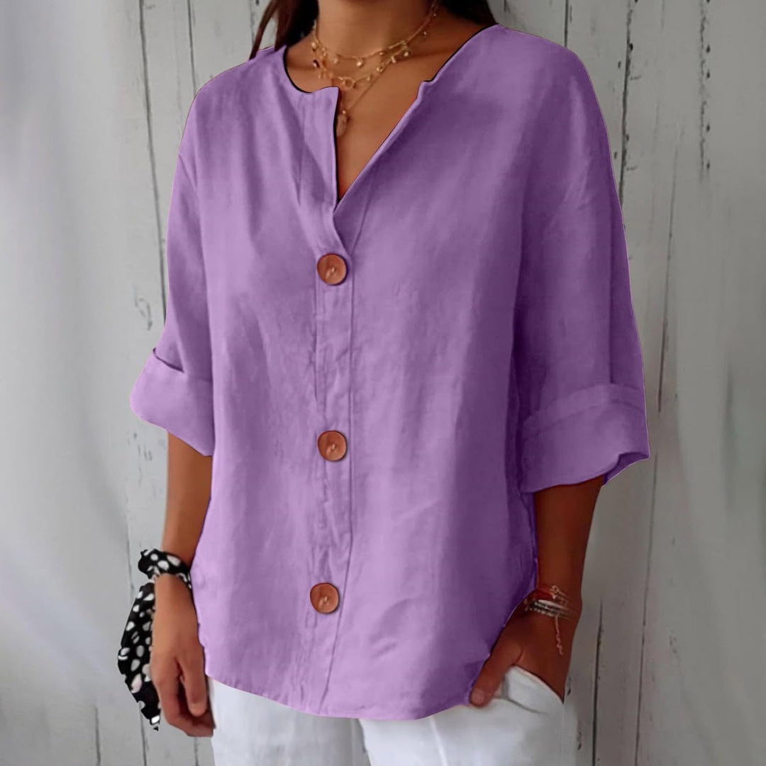 Harper | Blusa Leggera con Bottoni
