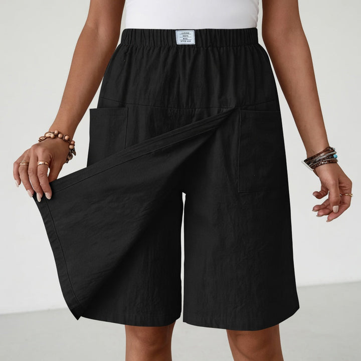 Sara | Shorts in Lino con Davanti a Portafoglio