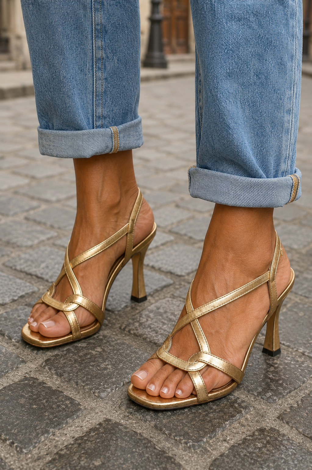 Elisabetta | Sandali Dorati Charme Estivo