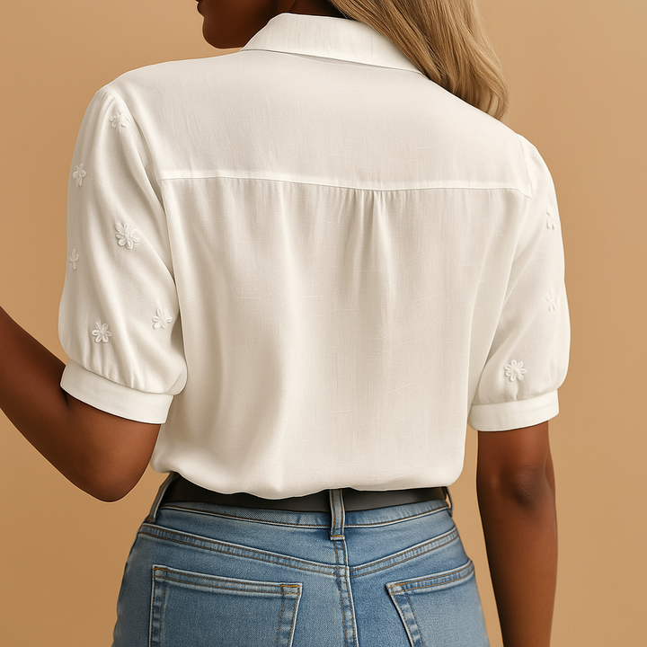 Elise | Blusa Ricamata a Margherite