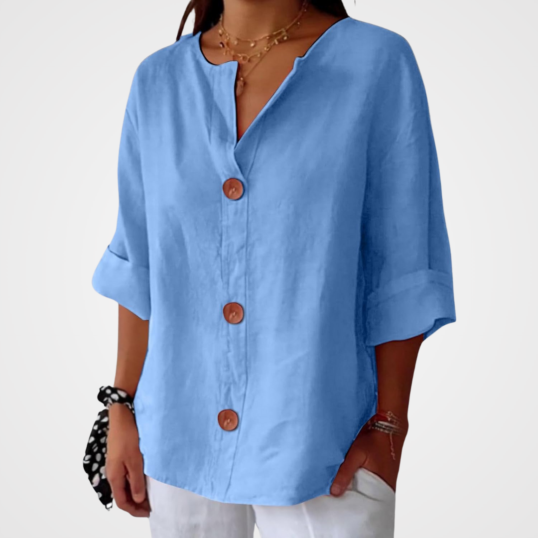 Harper | Blusa Leggera con Bottoni