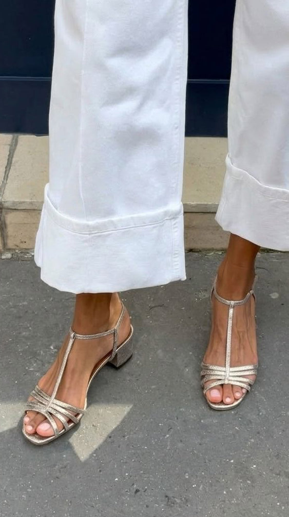 Allegra | Sandali Dorati Eleganza Quotidiana